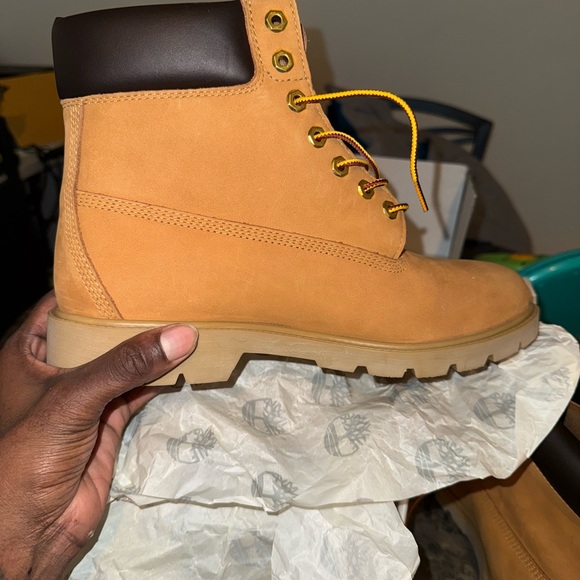 Timberland Classic Tan Boots with Dark Brown Accents main image 10
